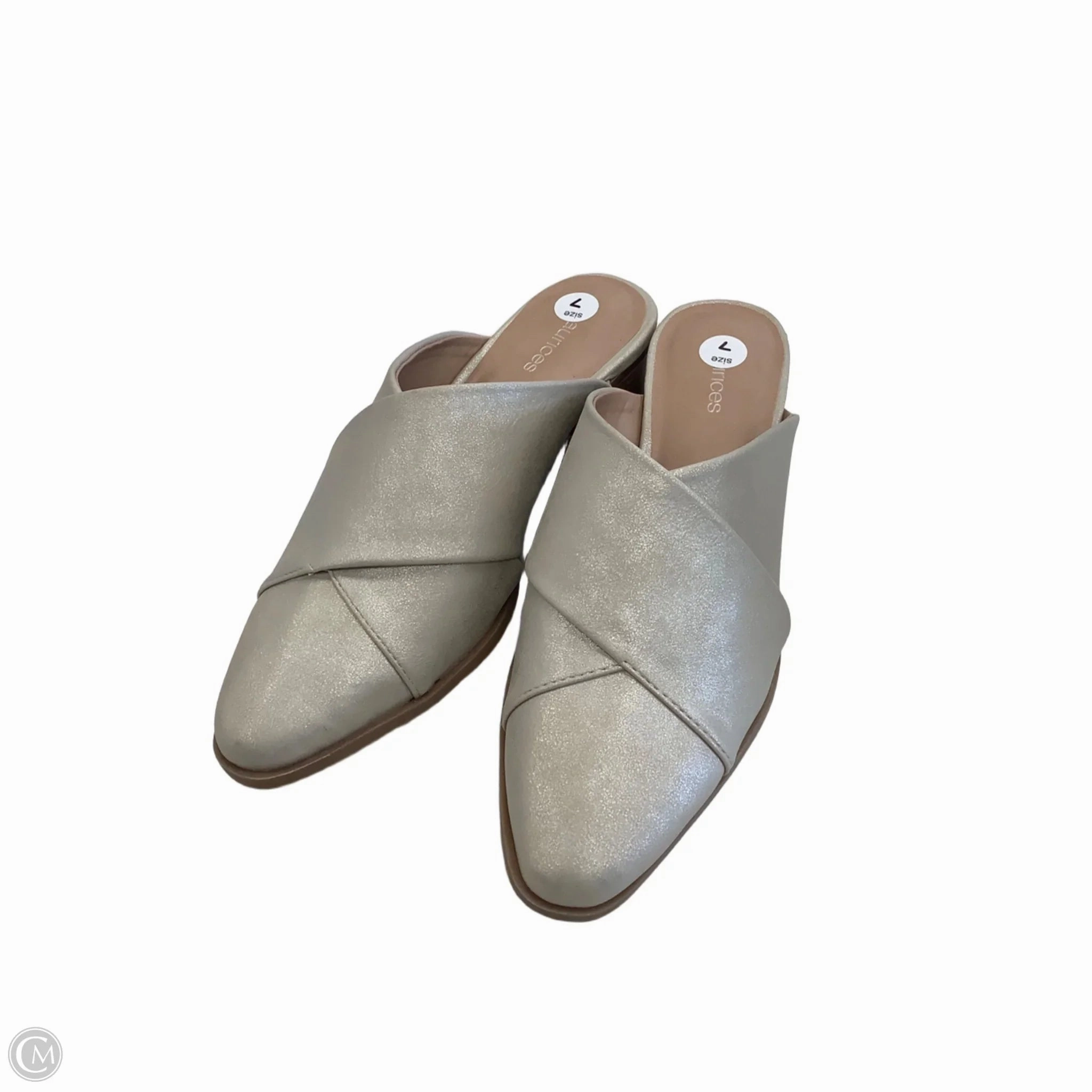 Boho Chic Heels Ankle Strap Shoes Shoes Heels Block By Maurices In Beige, Size: 7