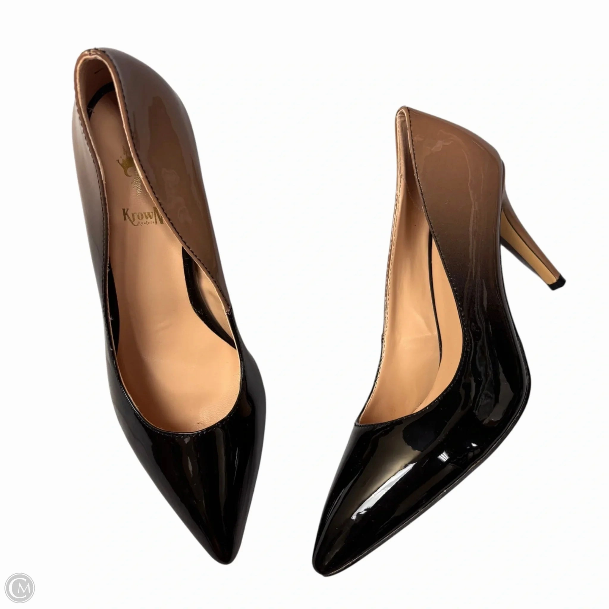 Shoes Heels Stiletto By Krown Kouture In Ombre Print, Size: 7.5 Medium Heel Work Pumps