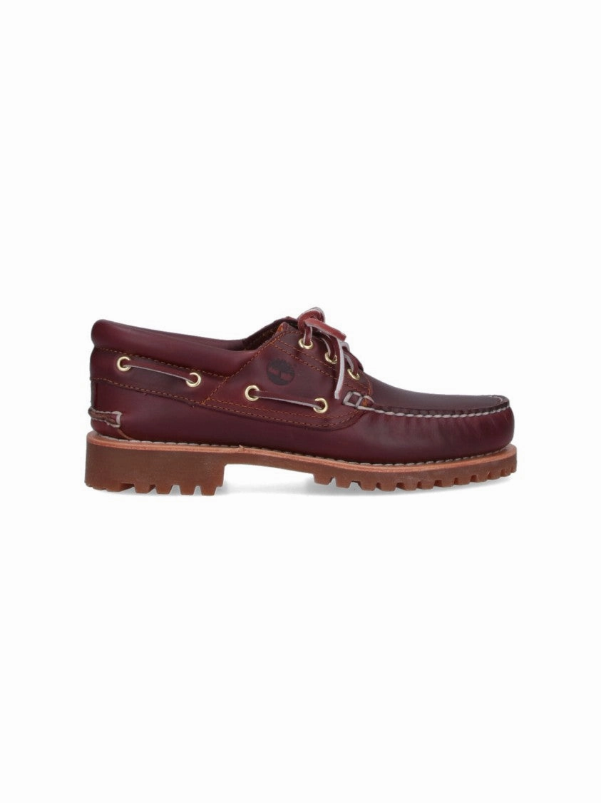Subtle Look Bordeaux Leather Slip-On Moccasins