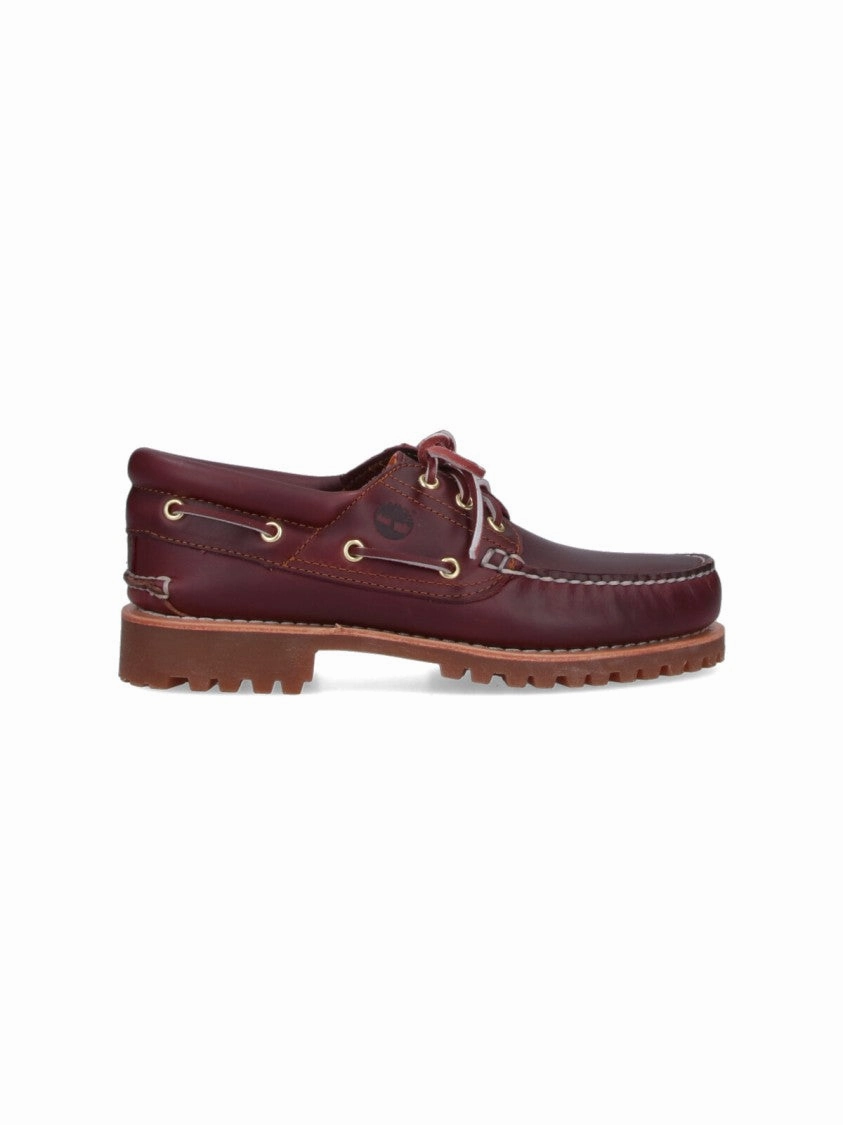 Bordeaux Leather Slip-On Moccasins Minimalist