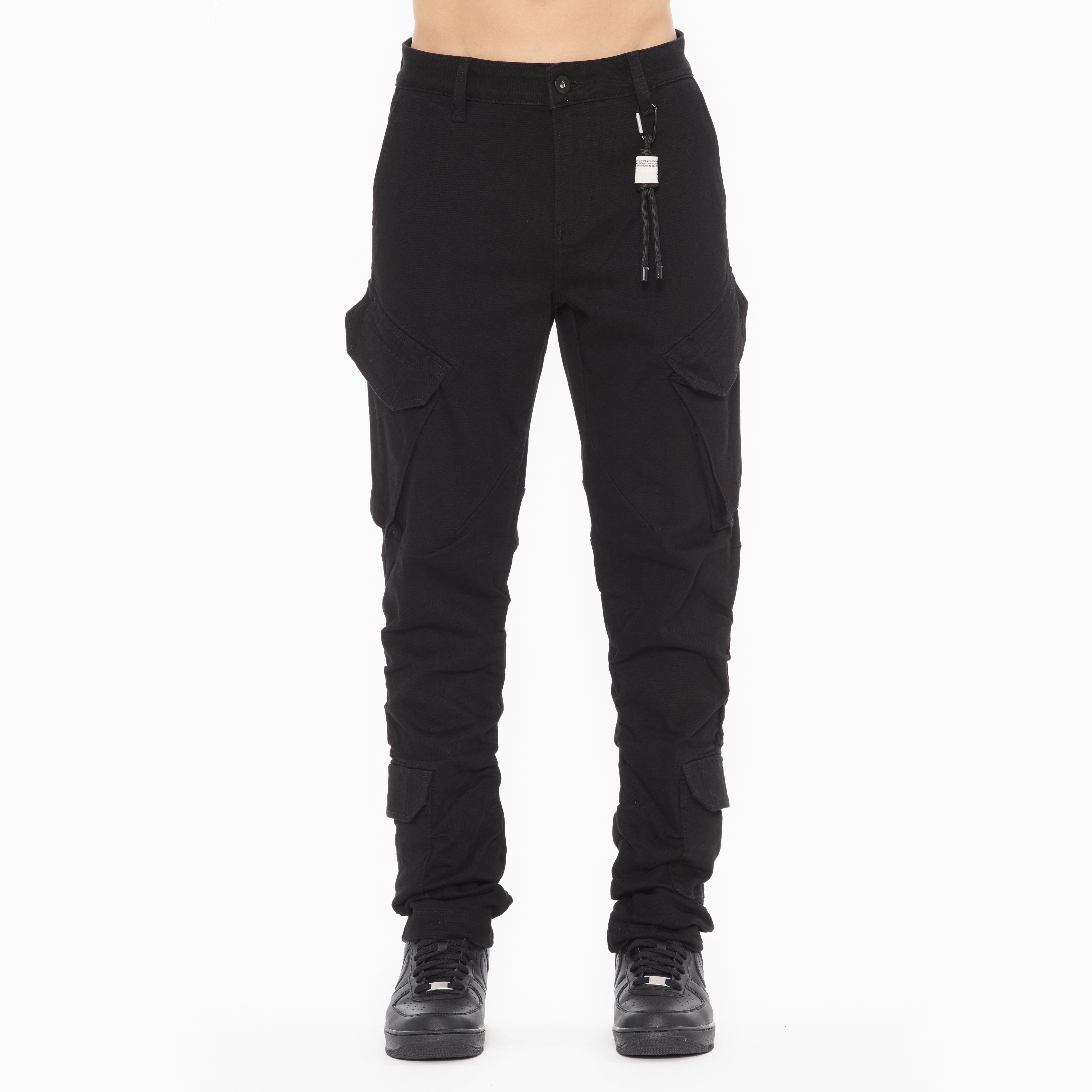 High Rise Cult's Rocker Cargo 606 Pants in Double Black