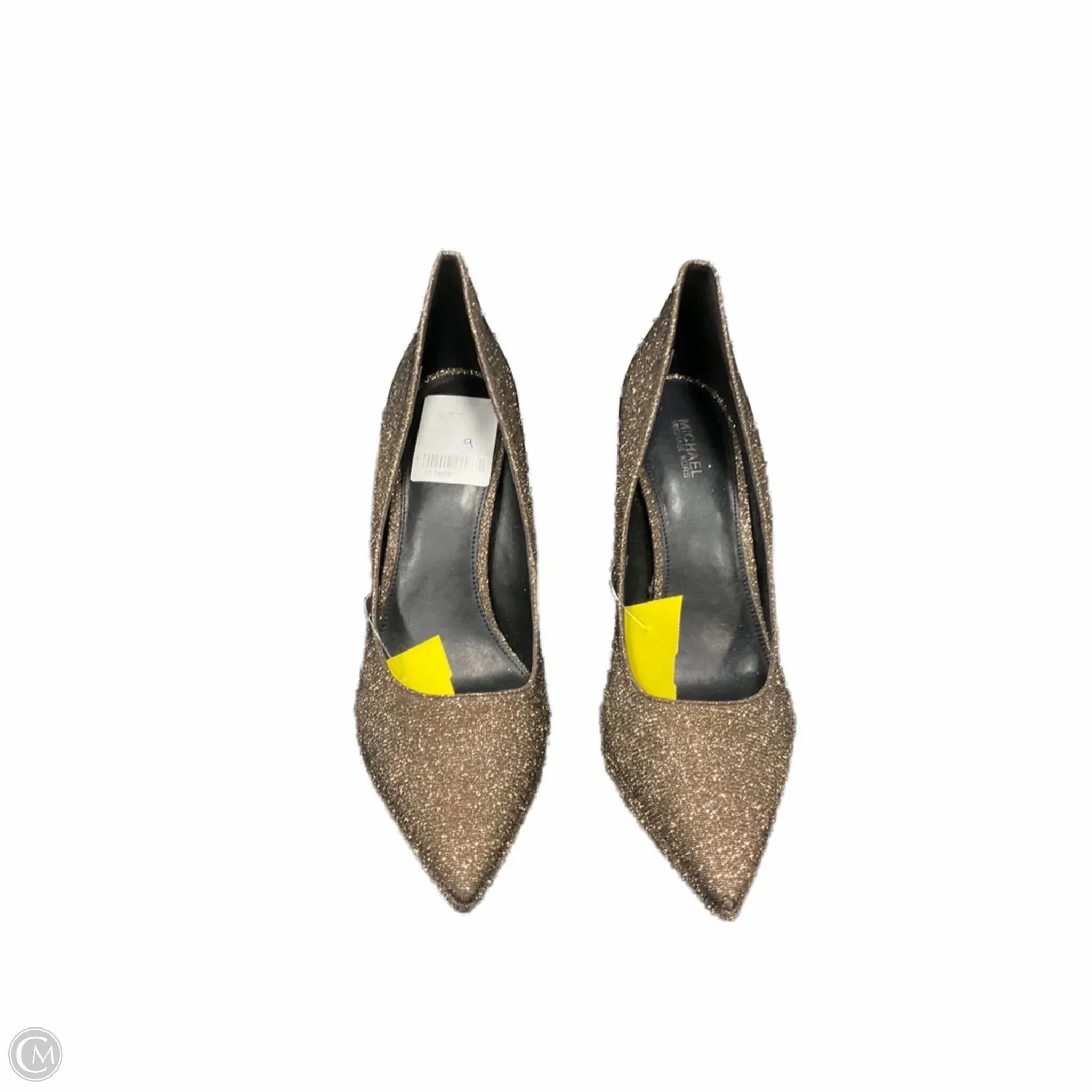 Comfortable Heel Shoes Heels Stiletto By Michael By Michael Kors In Bronze, Size: 9