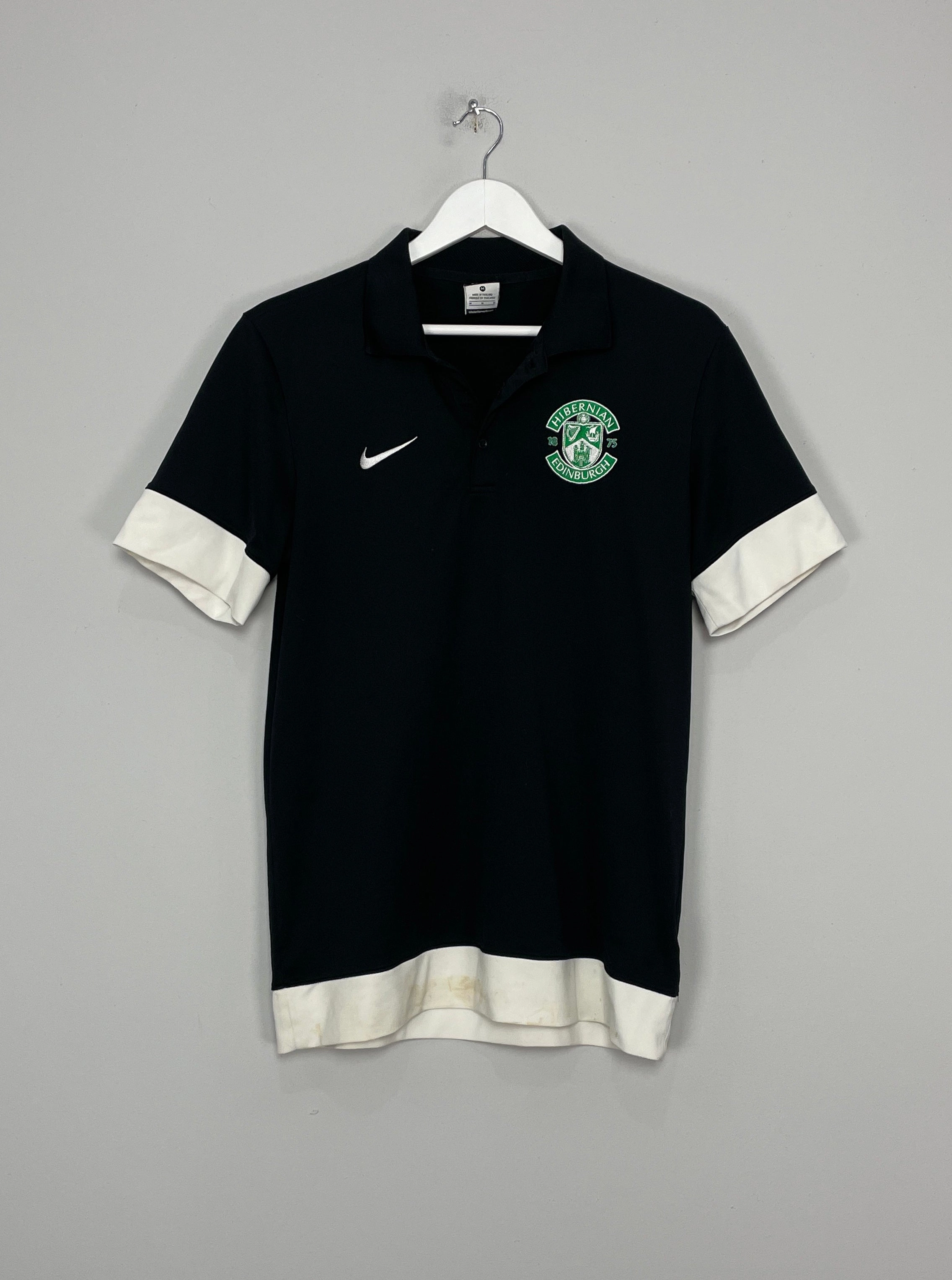 2013/14 HIBERNIAN POLO SHIRT (M) NIKE hat venue Compression Fit Design