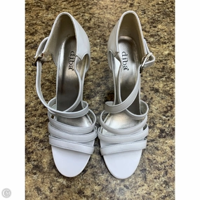 Winter Sandals Party Heels Shoes Heels Stiletto By Diba In White, Size: 9.5