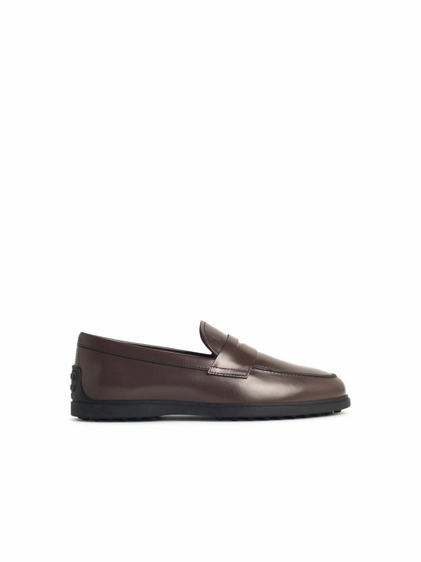 Brown Leather Loafers Pure Dash