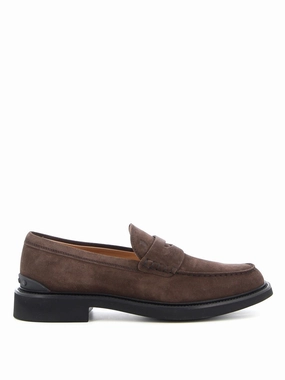 Arch Love Fall Mood Brown Suede Moccasin With Strap Detail