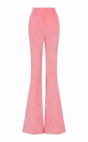 Perfect Cut Ianthe Flare Pant in Rosa Sea Island Cotton Corduroy