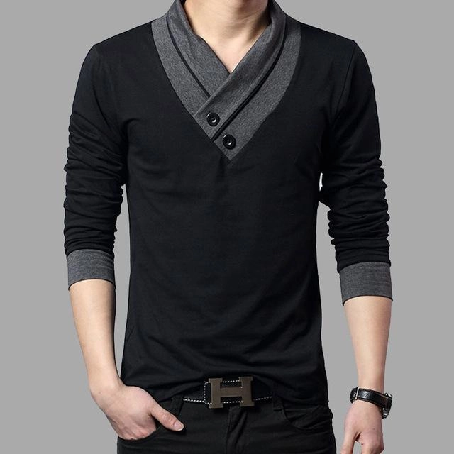 Exclusive Collection West Louis? Slim Fit Long Sleeve Fashion T-Shirt