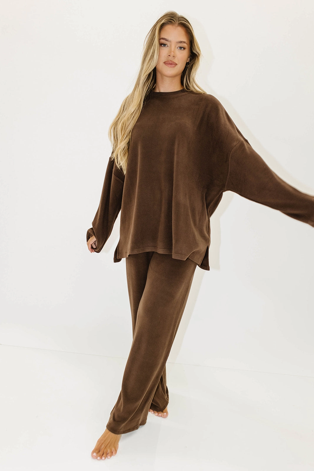 Campbell Fleece Lounge Pants in Chestnut *10/6 PRE-ORDER* Daywear