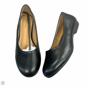 Suede Heels Comfortable Pumps Shoes Heels Block By Comfortview In Black, Size: 10