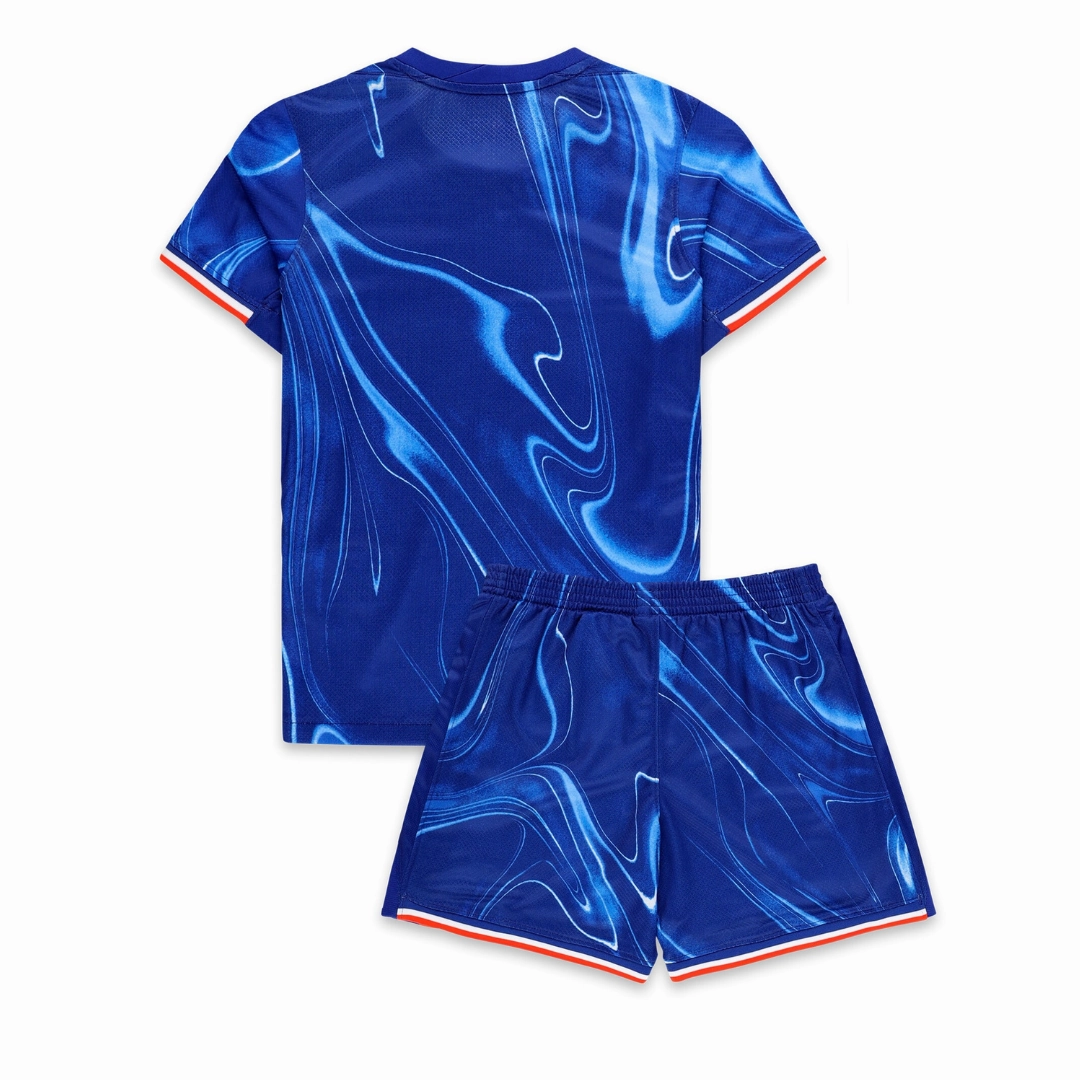 Comfort Focused Gripped Hem Technology Chelsea 24/25 Home Mini Kit Full Set Shirt & Short