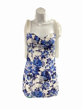 Relaxed Waistband Chic Tailoring Design Beginning Boutique Women's Dress Royal 8=M