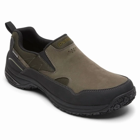 Men's Cloud Plus Slip On Shoes In Olive Food Court Walk Easy
