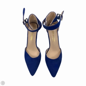 Travel Heels Vintage Style Heels Shoes Heels Stiletto By Clothes Mentor In Blue, Size: 8.5