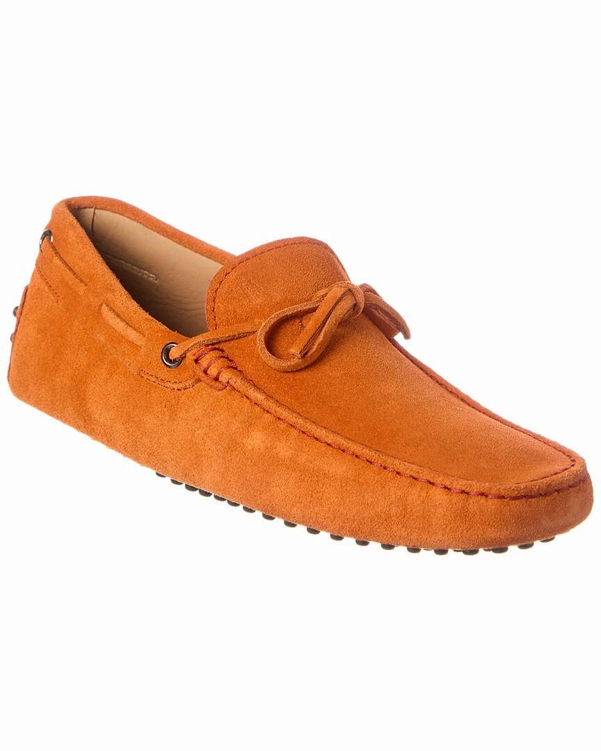 TOD??s New Laccetto New Gommini Suede Loafer Transitional Look Stylish Padding