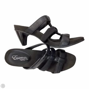 Enhanced Mobility Soft Texture Shoes Heels Block By Clothes Mentor In Black, Size: 8