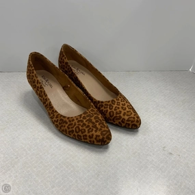 Clean Lines Flirty Energy Shoes Heels Block By Kim Rogers In Tan, Size: 10