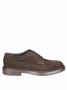 Fresh Path Versatile Slip-Ons Classic Wingtip Derby Shoe In Rich Suede