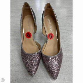 Premium Detail Shoes Heels Stiletto By Marc Fisher In Pink & Silver, Size: 6
