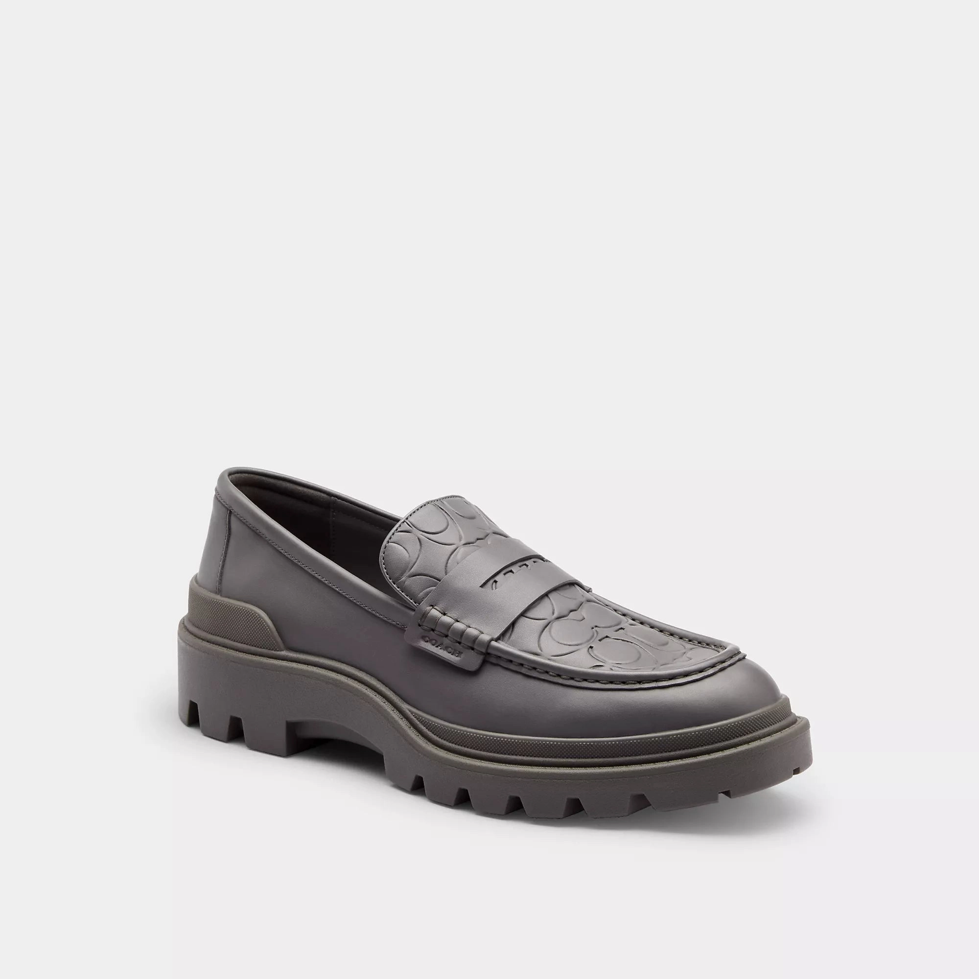 Coach Outlet Platform Loafer With Signature Print Fresh Pace On The Move