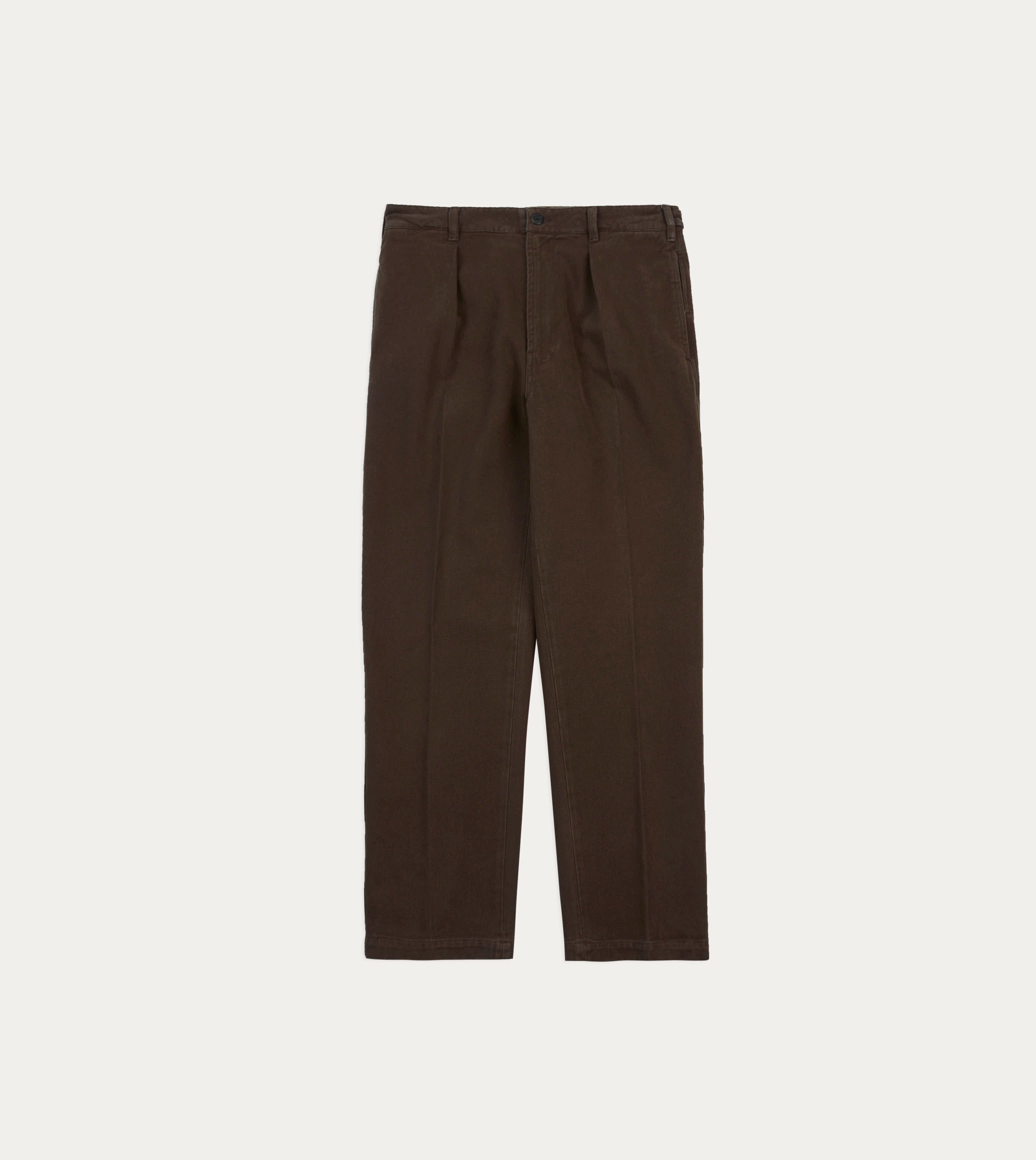 Cocoa Heavy Cotton Twill Games Trousers Comfy Motion