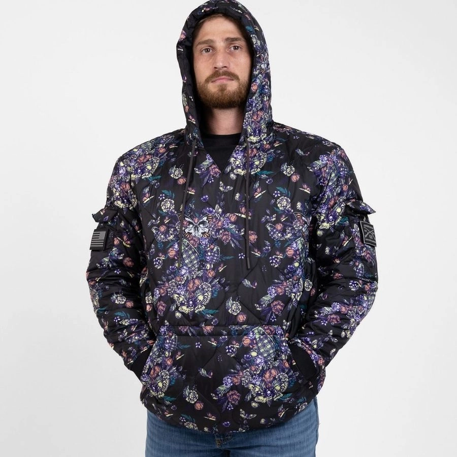 Tac Woobie Pullover Hoodie - Grenade Paradise Abrasion Resistant Panels
