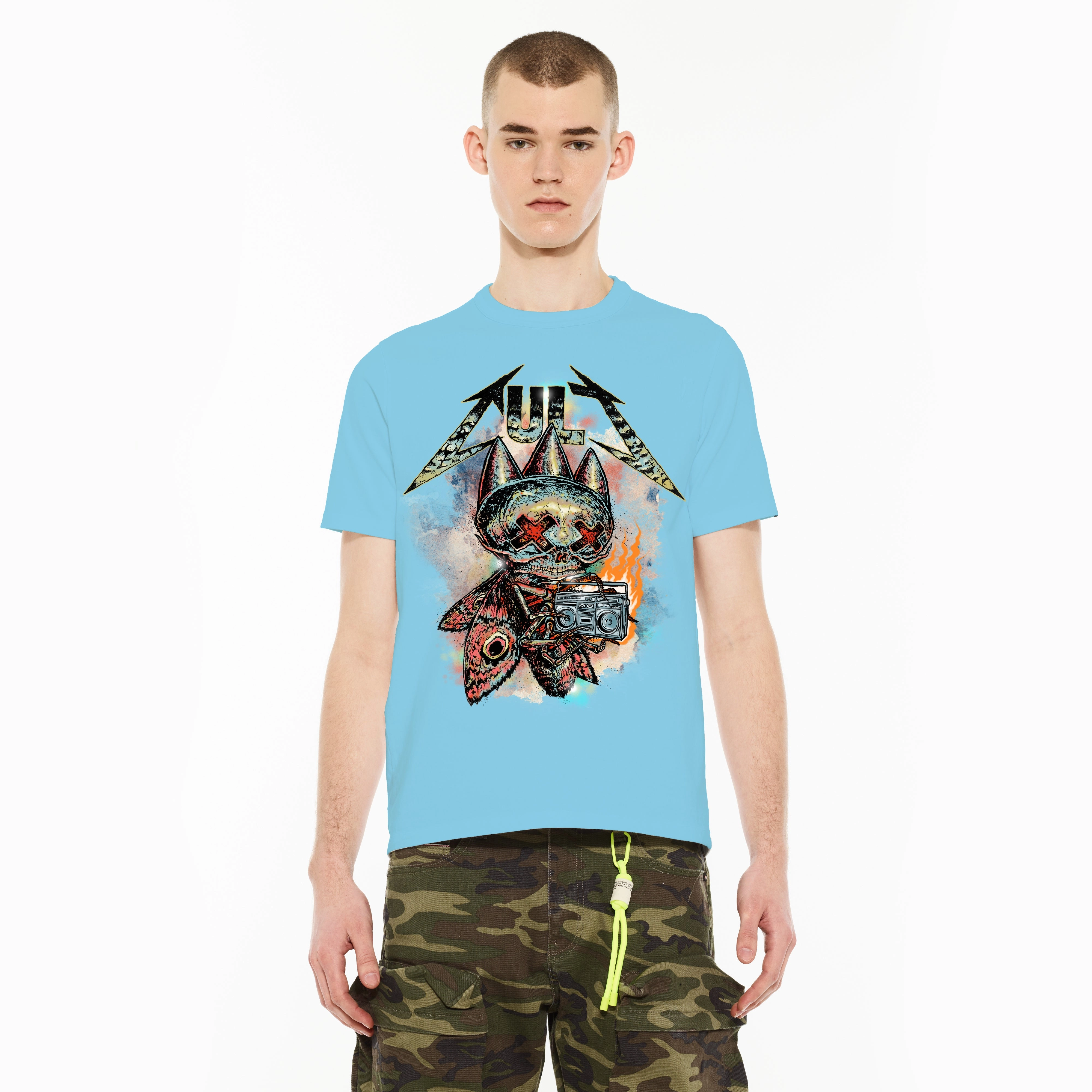 Cult's Crew Neck Tee - Fly in Baltic Sea Street Smart Look Timeless Design