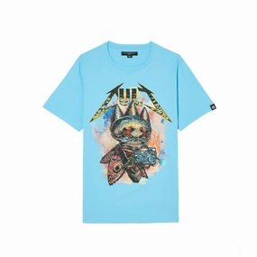 Travel Friendly Relaxed and Comfy Cult's Crew Neck Tee - Fly in Baltic Sea