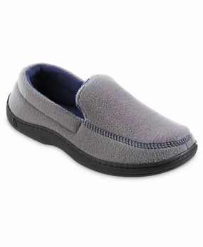 Season Free Men's Roman Recycled Fleece Moccasin Slippers In Ash