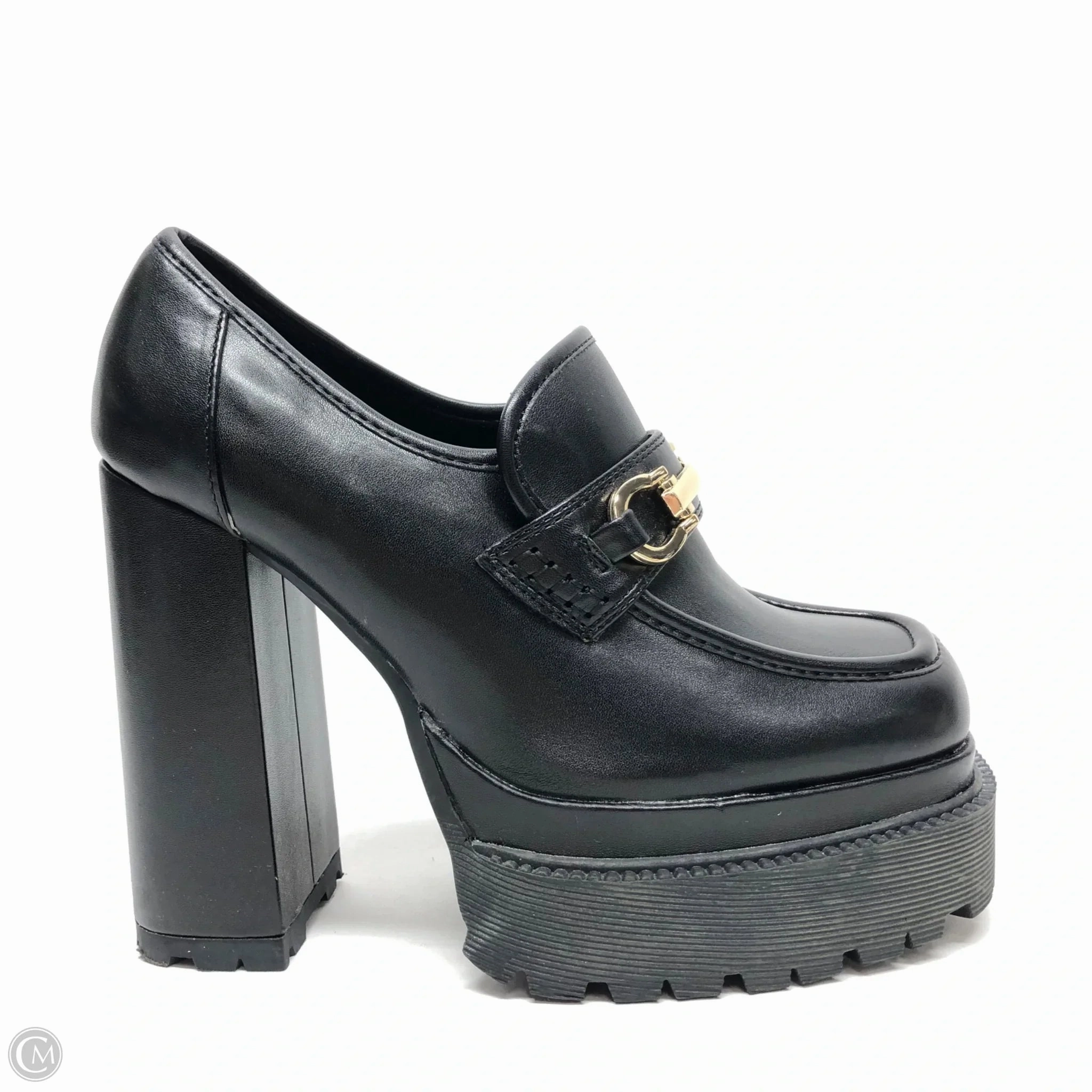 Shoes Heels Block By Forever 21 In Black, Size: 7 Smart High Heels