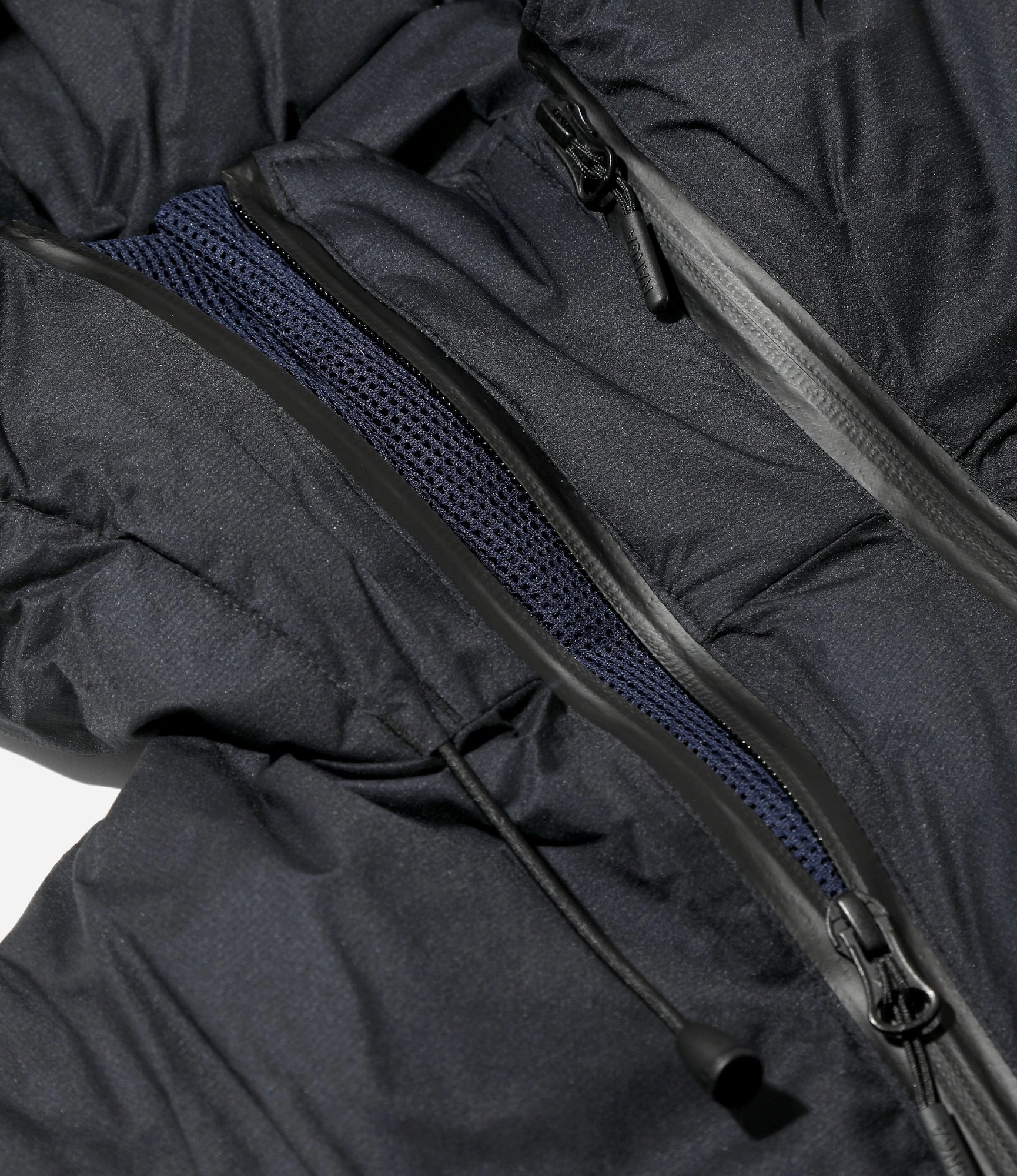 instruction hollowness Down Zip Vest ?C Dark Navy Ripstop Nylon
