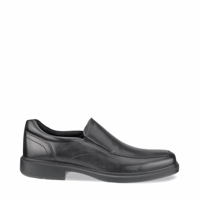 Ecco Men's Helsinki 2.0 Apron Toe Slip On Shoe in Black Rain Guard