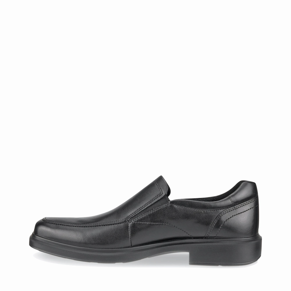 Essential Edge Ecco Men's Helsinki 2.0 Apron Toe Slip On Shoe in Black
