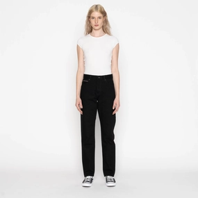 Unisex Look Super Girl - Solid Black Selvedge Washed - Black