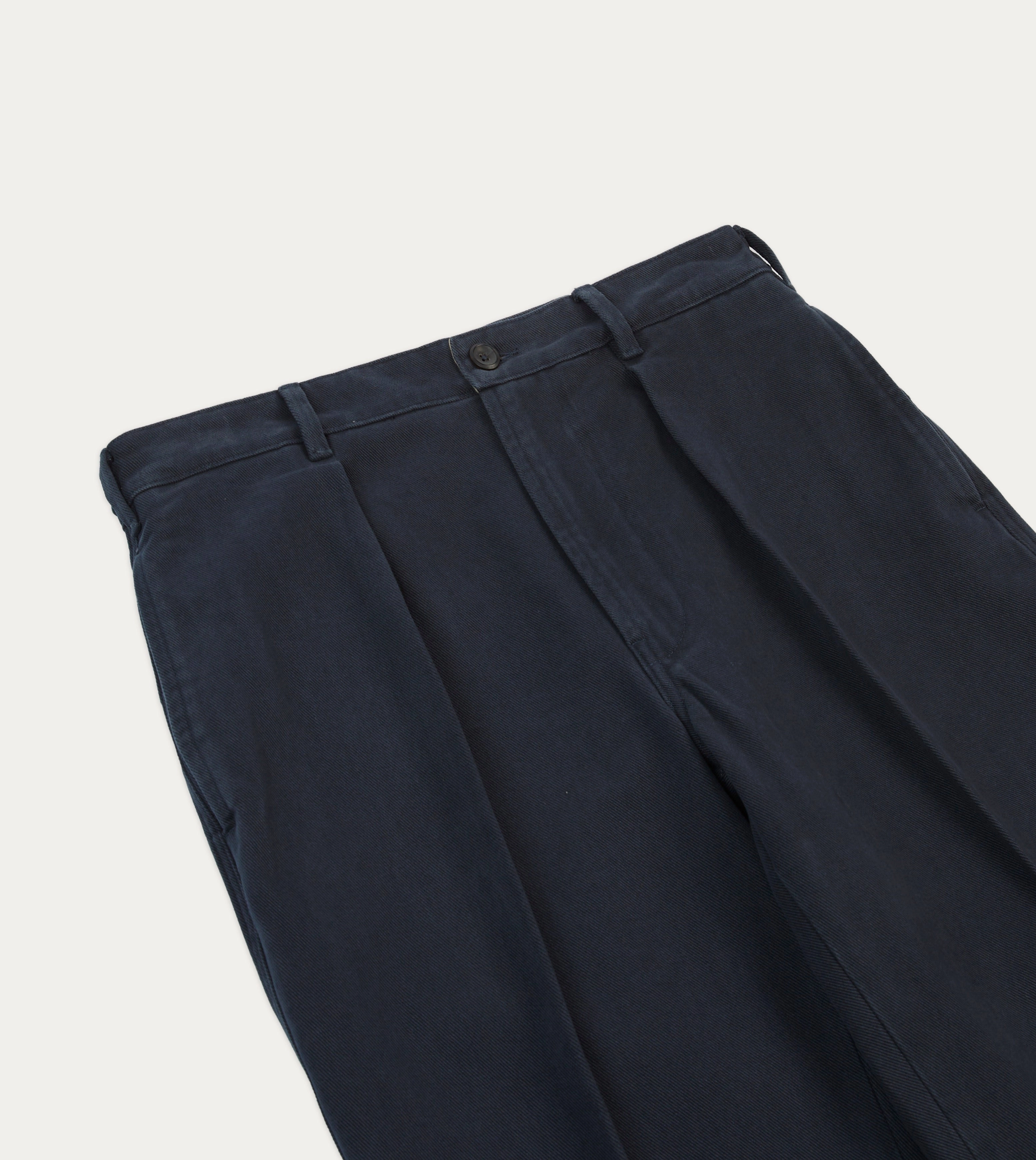 Dark Navy Heavy Cotton Twill Games Trousers Flexible Performance