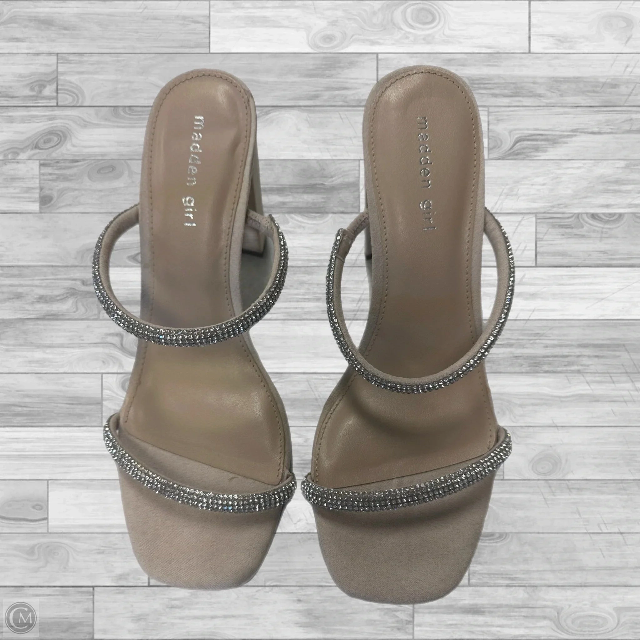Wedge Heel Casual Day Heels Shoes Heels Block By Madden Girl In Silver & Tan, Size: 10