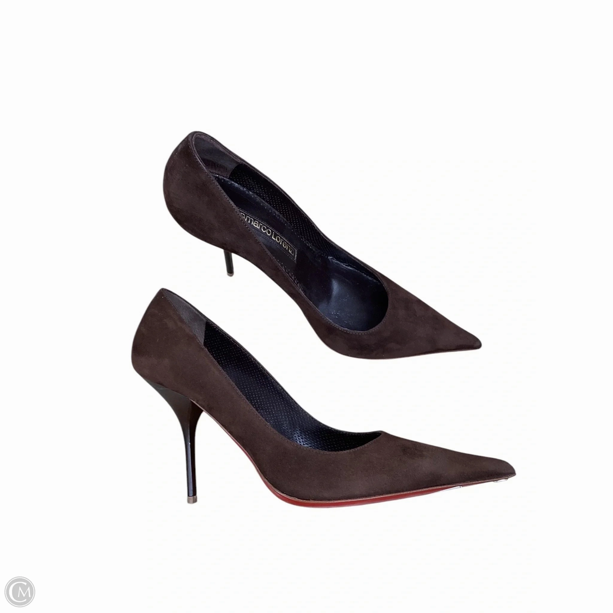 Dainty Heels Shoes Heels Stiletto By Clothes Mentor In Brown, Size: 7.5