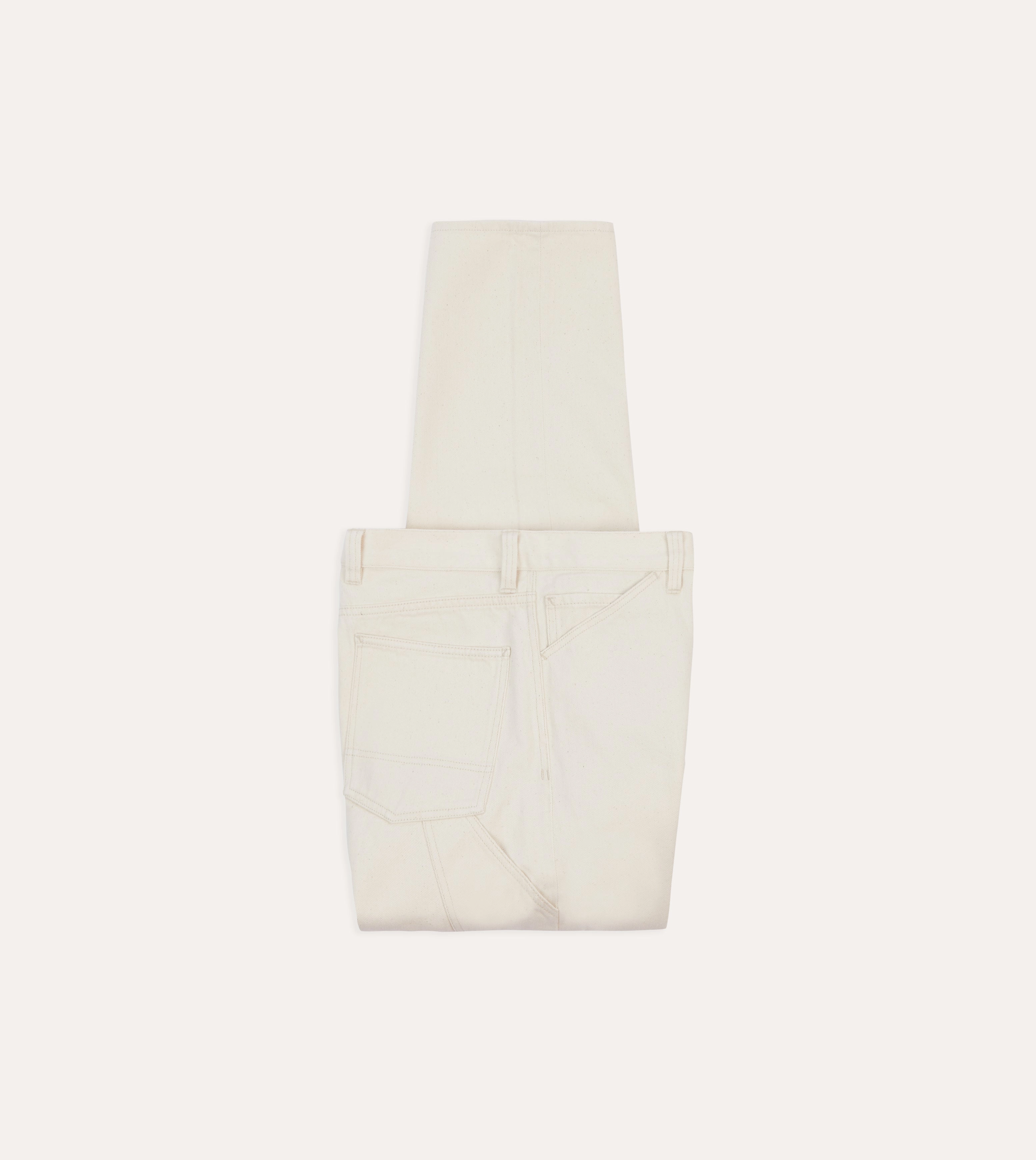 Ecru 12.7oz Selvedge Denim Painter Pants Casual Comfort Sport Performance