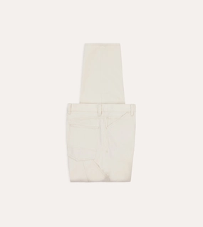 Ecru 12.7oz Selvedge Denim Painter Pants Casual Comfort Sport Performance