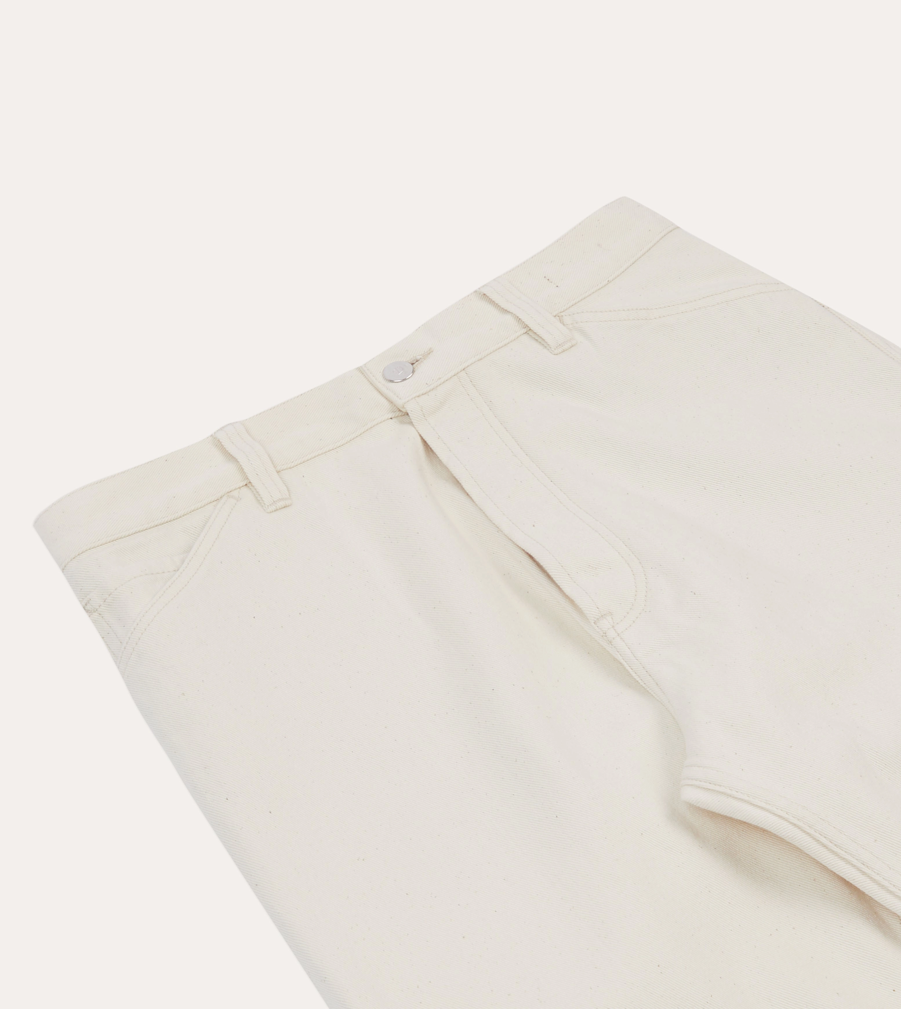 Temperature Regulating Ecru 12.7oz Selvedge Denim Painter Pants