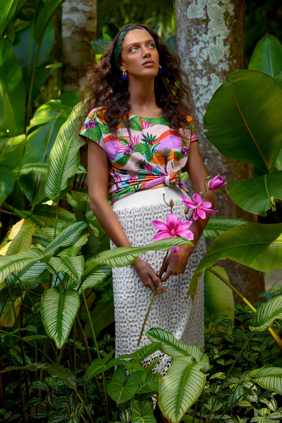 Fresh Fit Cotton Lace Skirt - Chalk