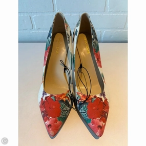 Shoes Heels Stiletto By Marc Fisher In Cream & Red, Size: 10 Season Favorite