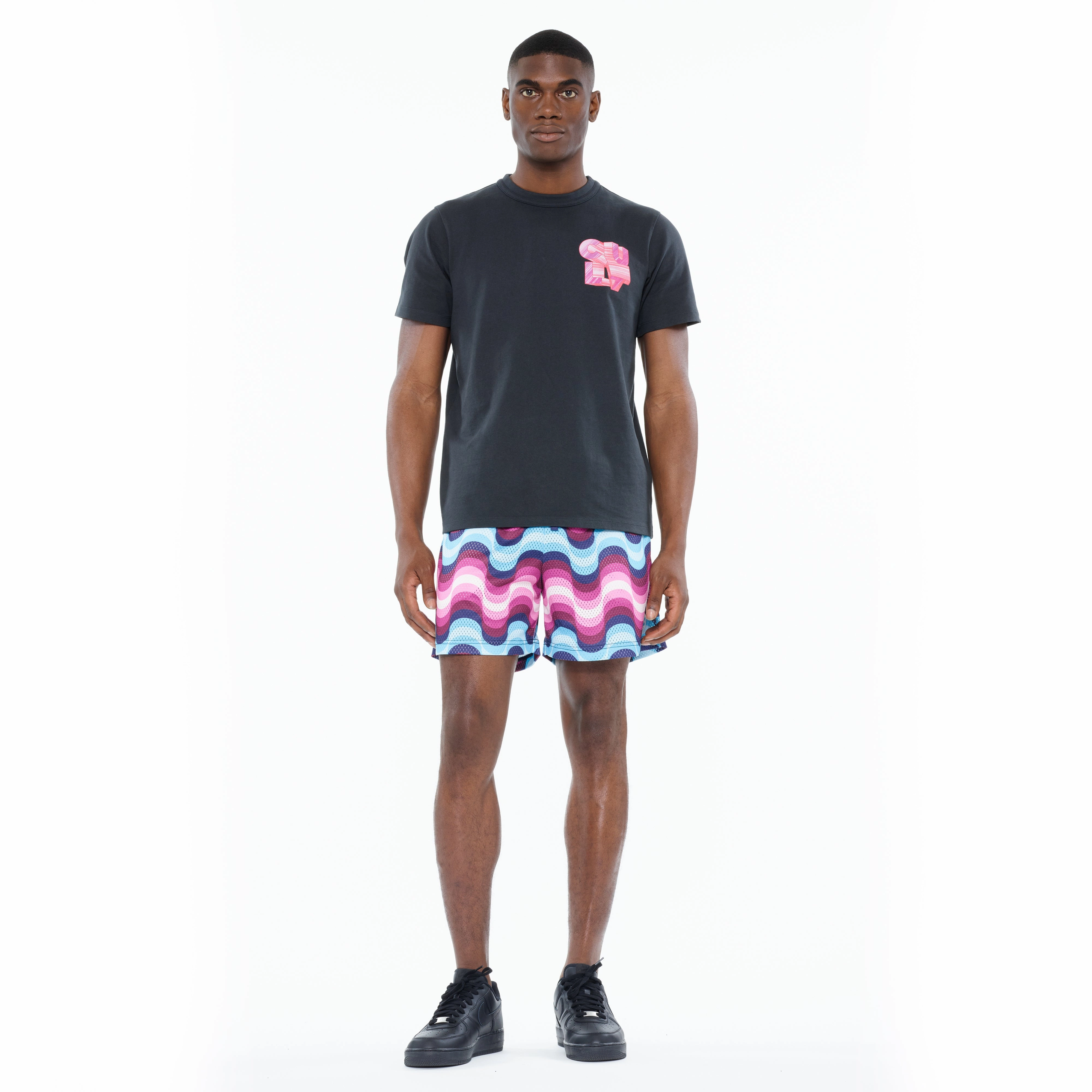 Cult's Heavyweight Short Sleeve Crew Neck Tee "Marker Logo" in Steel Minimal Comfort Wear Effortless Fashion