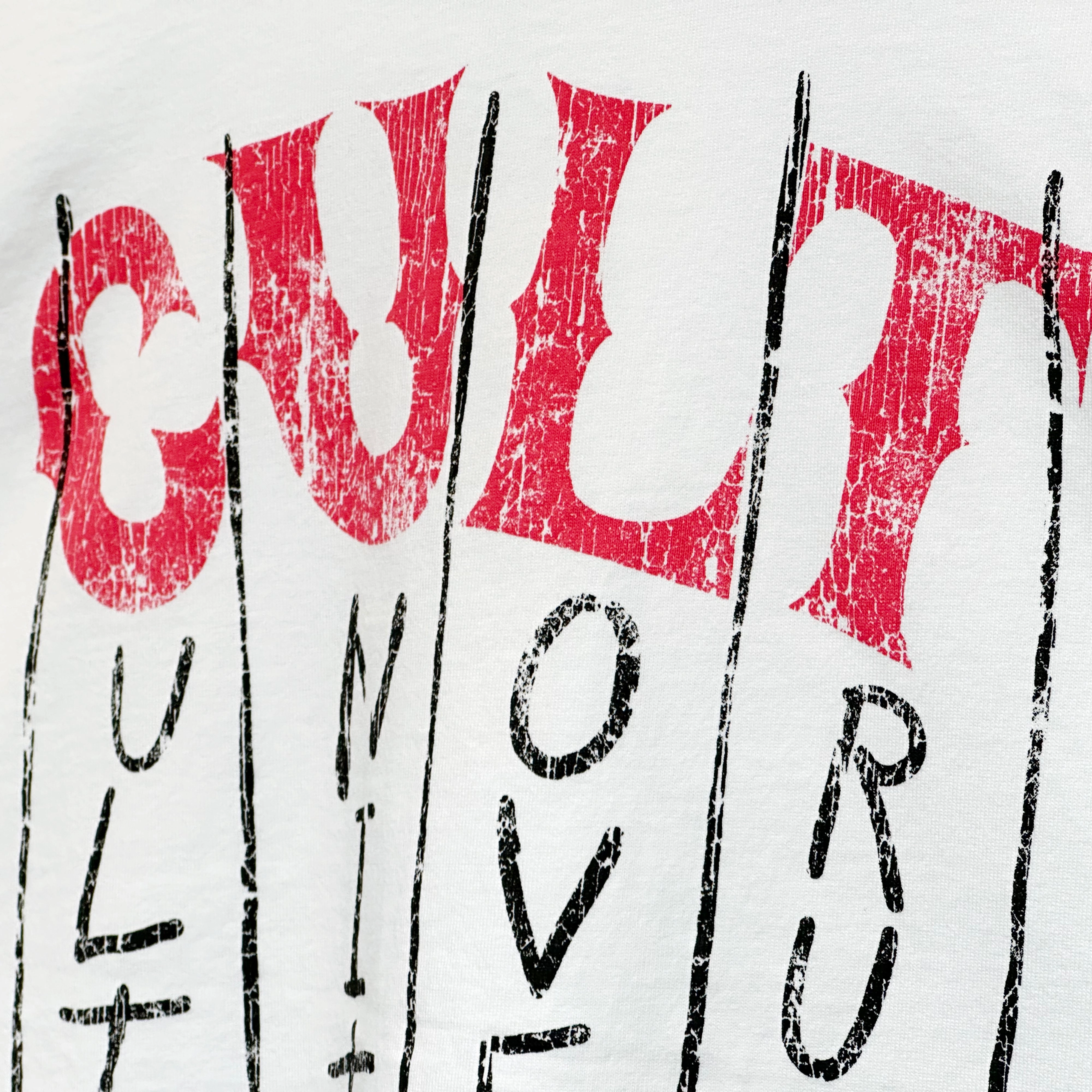 Cult's Oversized Heavyweight Boxy Short Sleeve Crew Neck Tee "C.U.L.T." in White Everyday apparel