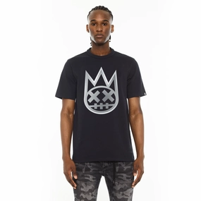 Simple and Cozy Cult's S/S Crew Neck Logo Tee in Forged Iron