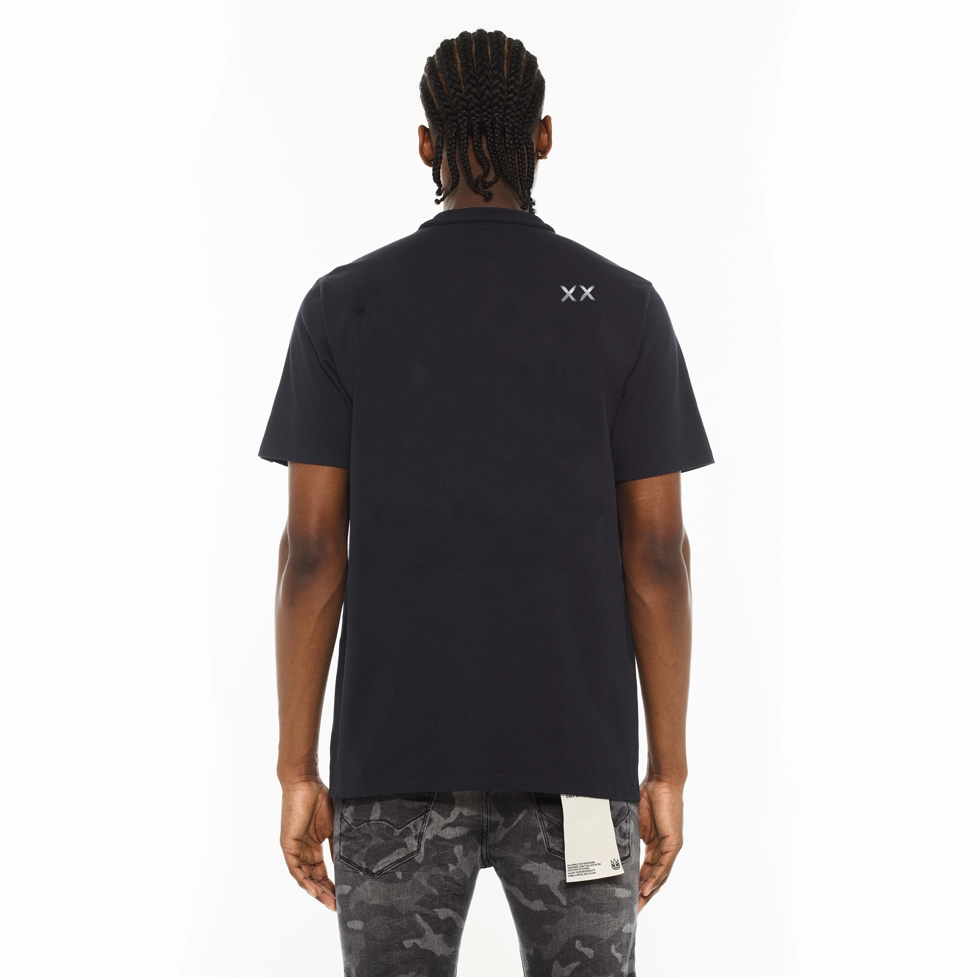 Comfy Essentials Cult's S/S Crew Neck Logo Tee in Forged Iron