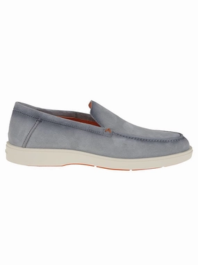 Suede Moccasin With Round Toe And Signature Detail Air Walk Park Stroll
