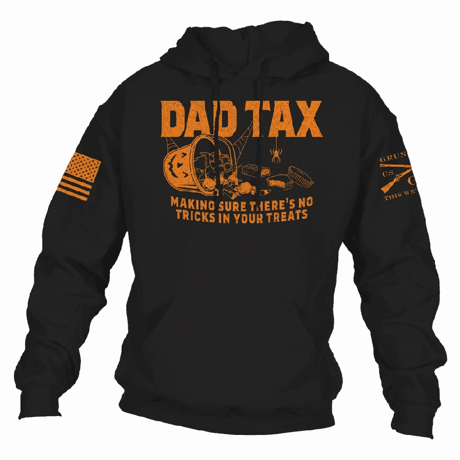 Fox like Dad Tax Halloween Hoodie - Black