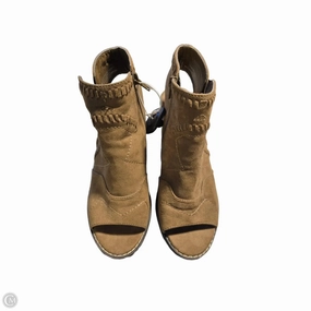 Heeled Evening Sandals Classic Dress Shoes Shoes Heels Block By Madeleine In Brown, Size: 7.5