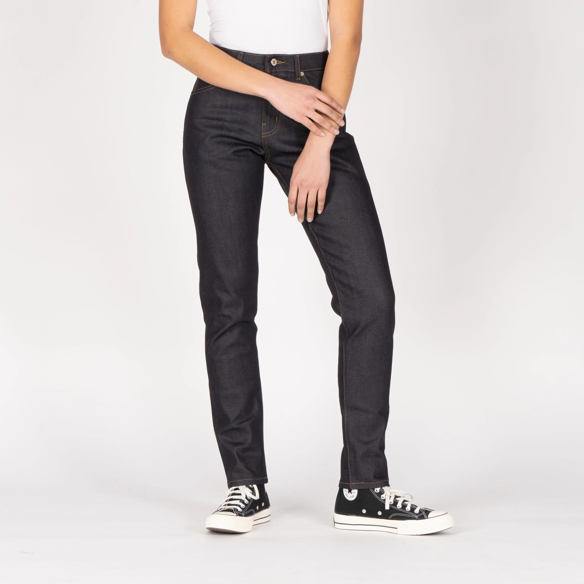 Unisex Fashion Neutral Tones Women's - Max - Nightshade Stretch Selvedge